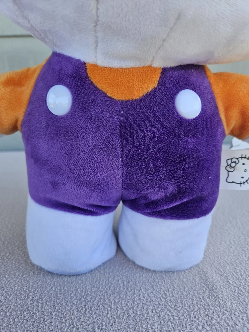 Gemmy Halloween Hello Kitty Cat Animated Side Stepper Purple Witch Plush 12